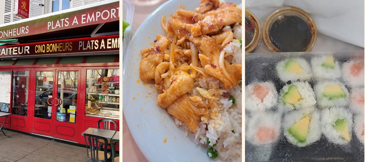 Cinq Bonheurs - Menu Image 1